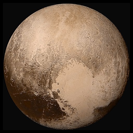 Pluto from space